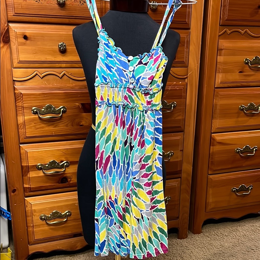 Lucy Love Colorful Patterned Mini Dress